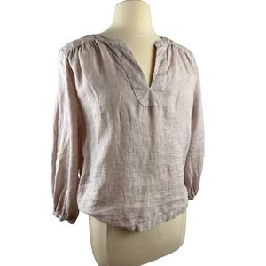 Women’s 100% Linen Top Lavender Medium
